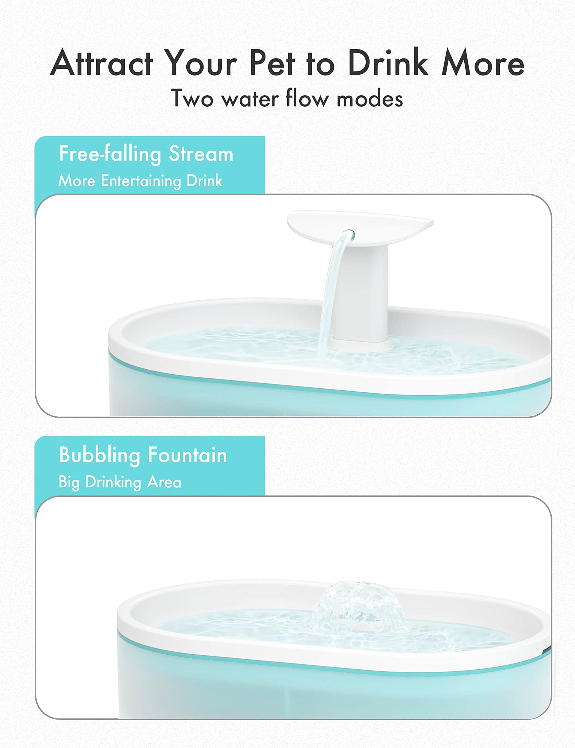 PETLIBRO Cat Water Fountain,Ultra Quiet Pet Water Fountain,Cat Fountain