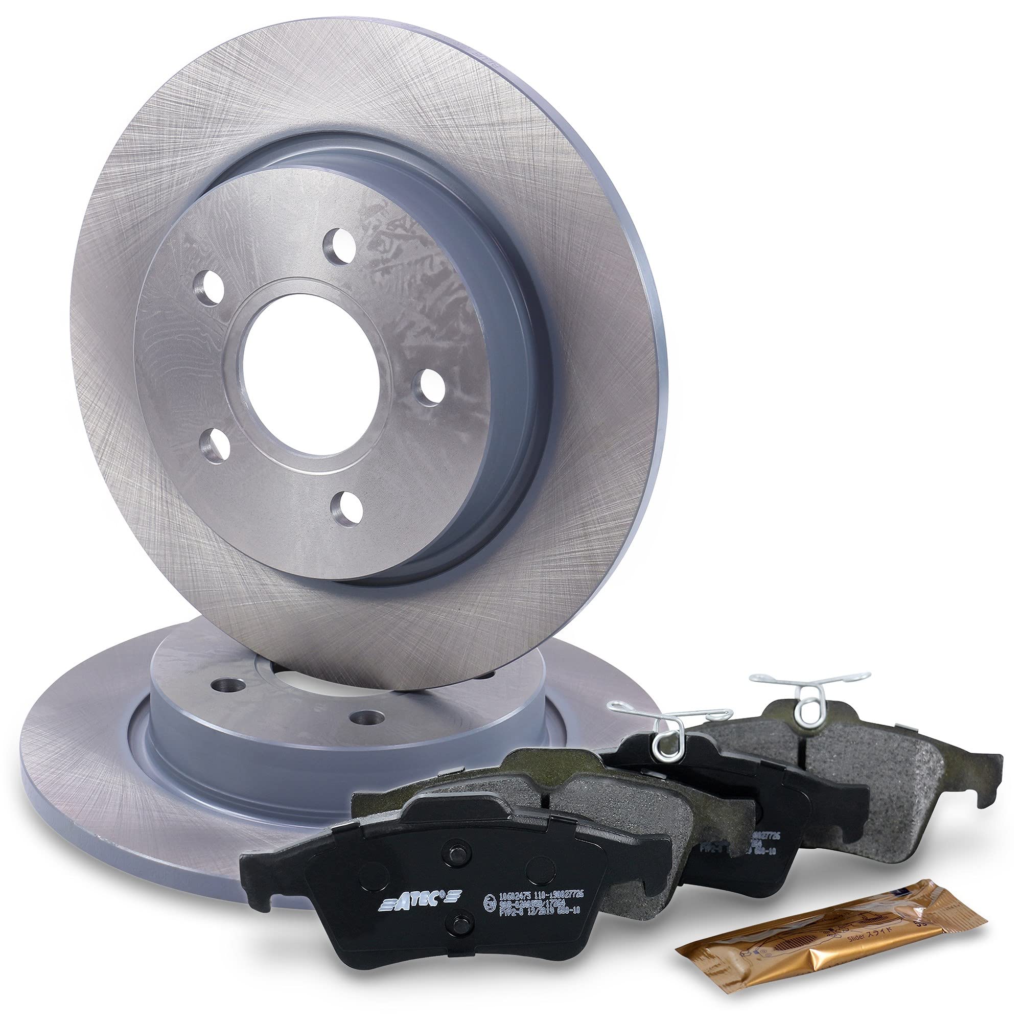 ATEC Germany Bremsenset Hinterachse inkl. Bremsscheiben Ø 271 mm Voll + Bremsbeläge Hinten Kompatibel mit FORD FOCUS Mk3,FOCUS Mk3 Stufenheck,FOCUS Mk3 Turnier