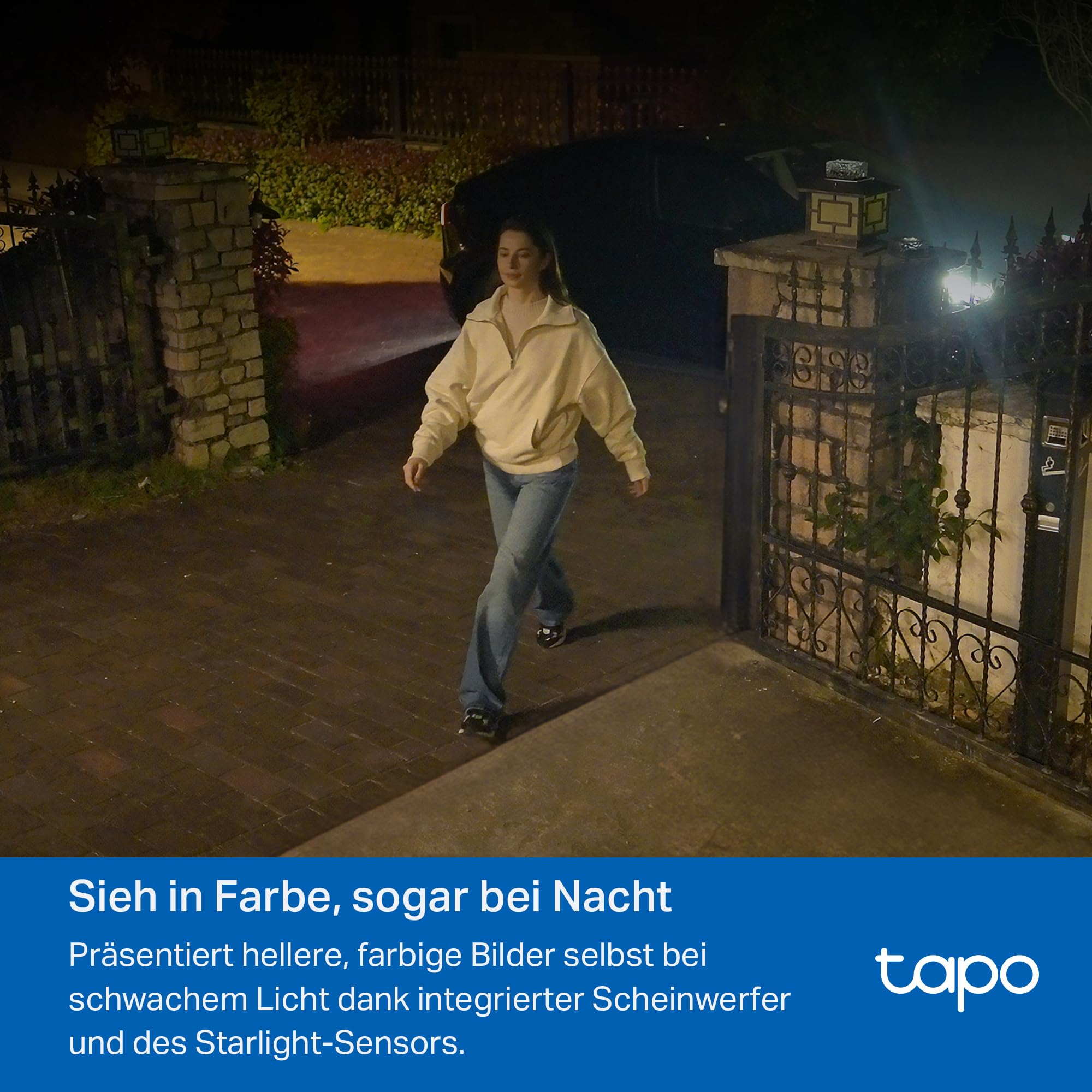 Tapo C460 KIT 4K 8MP Solar Überwachungskamera Aussen Akku, Starlight-Farb-Nachtsicht, Dual-Band WLAN, Magnetfuß, Verschlüsselte microSD-Aufzeichnung, KI-Erkennung, 10000-mAh-Akku