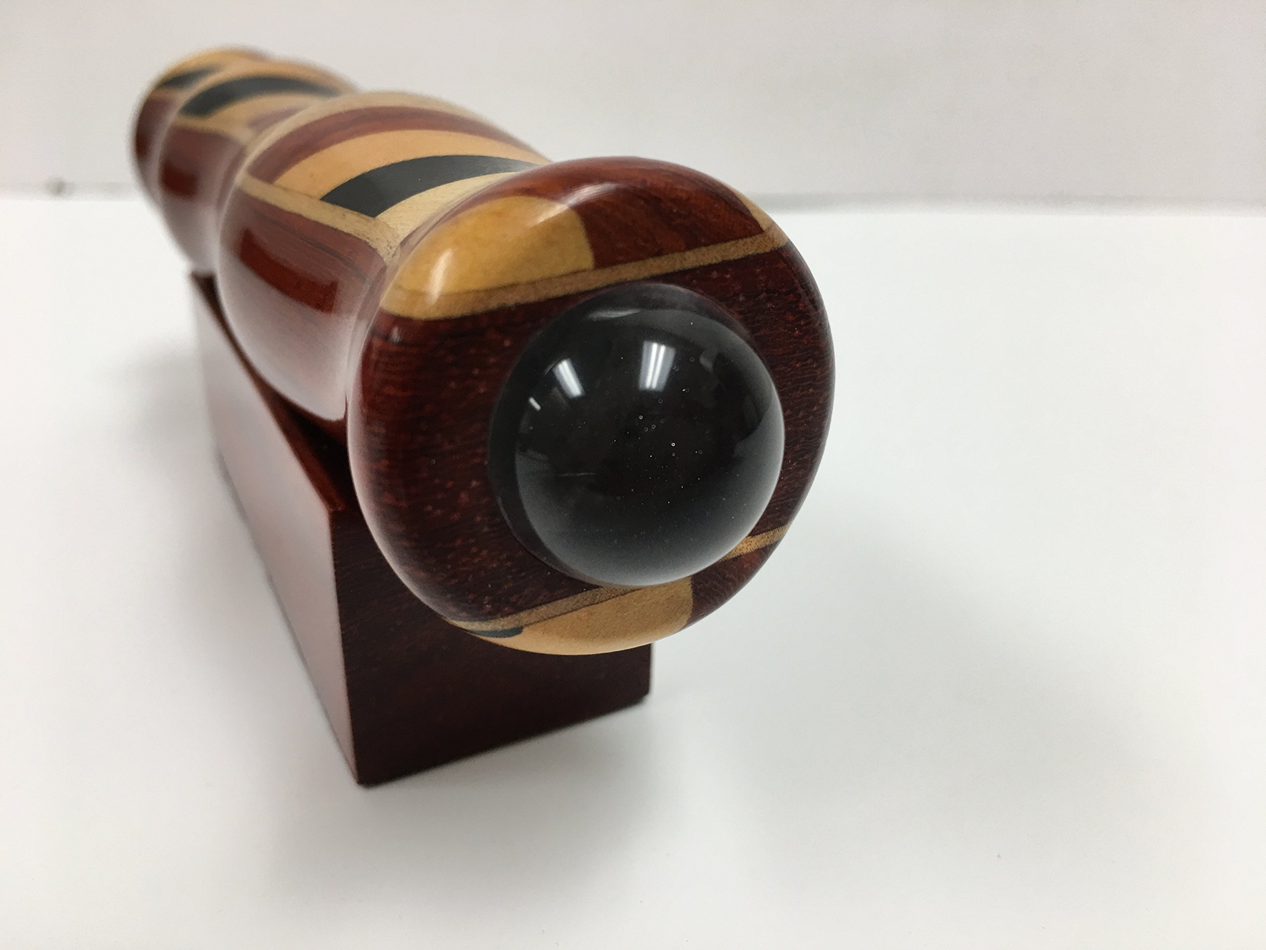 Kaleidoscope Teleidoscope in Solid Padauk Wood, 5 1/2 Inches Long, Inlaid Padauk, Jalneem, and Ebony. Handcrafted in U S A !