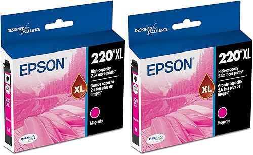 Miniatura 7 de EPSON 220 DURABrite Ultra Ink Cartucho magenta de alta capacidad (T220XL320-S) funciona con WorkForce WF-2630, WF-2650, WF-2660, WF-2750, WF-2760,