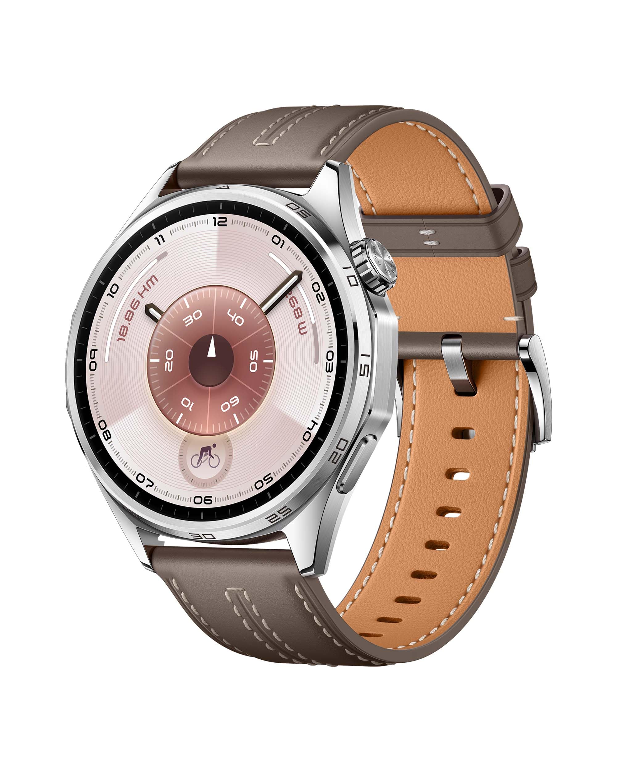 HUAWEI WATCH GT 6 GPS 46mm Smartwatch, Display AMOLED da 1,47 pollici, Fino a 21 giorni, Ciclismo, Oltre 100 Modalità Sportive, iOS e Android, Pagamento NFC, Monitoraggio della Salute, Grigio