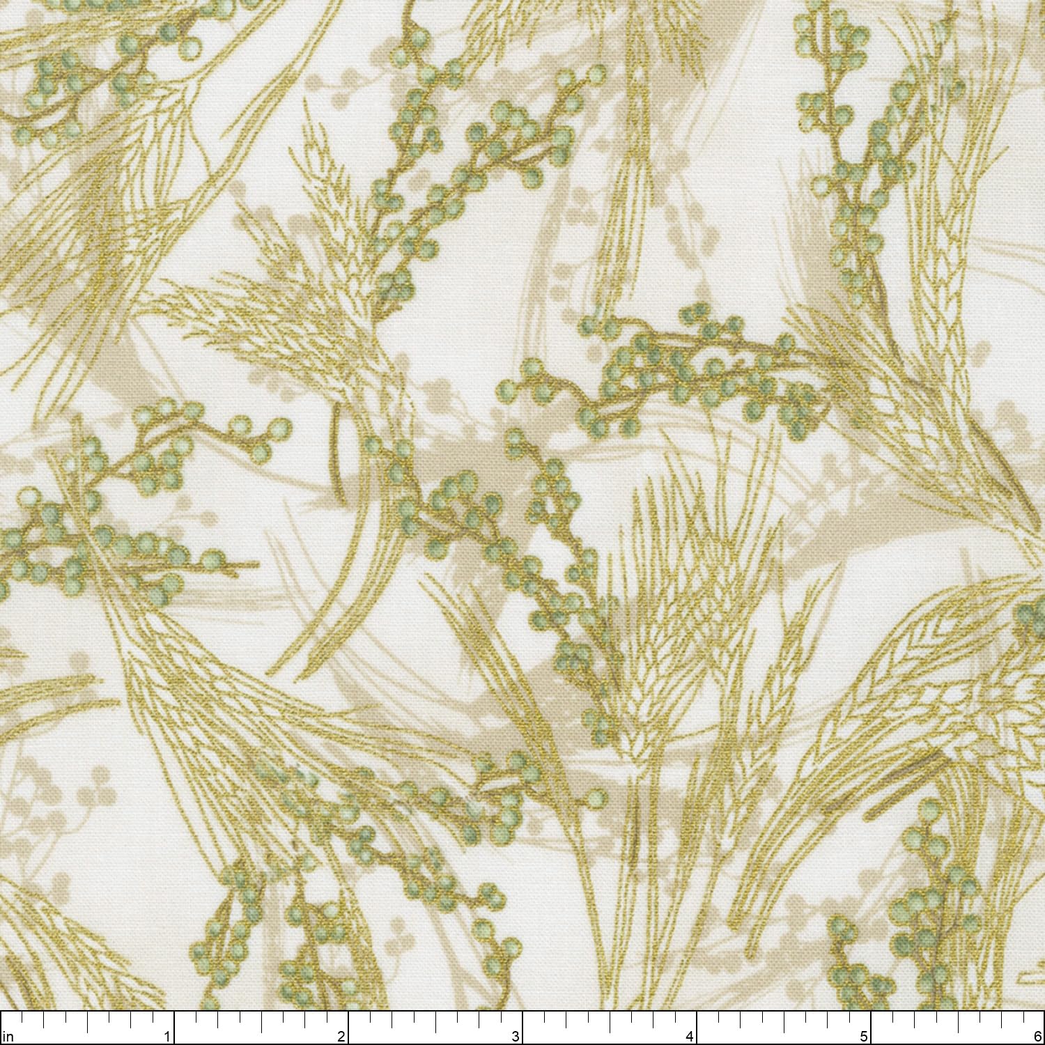 Robert Kaufman Autumn Fields Wheat, Fabric by The Yard (Ivory)