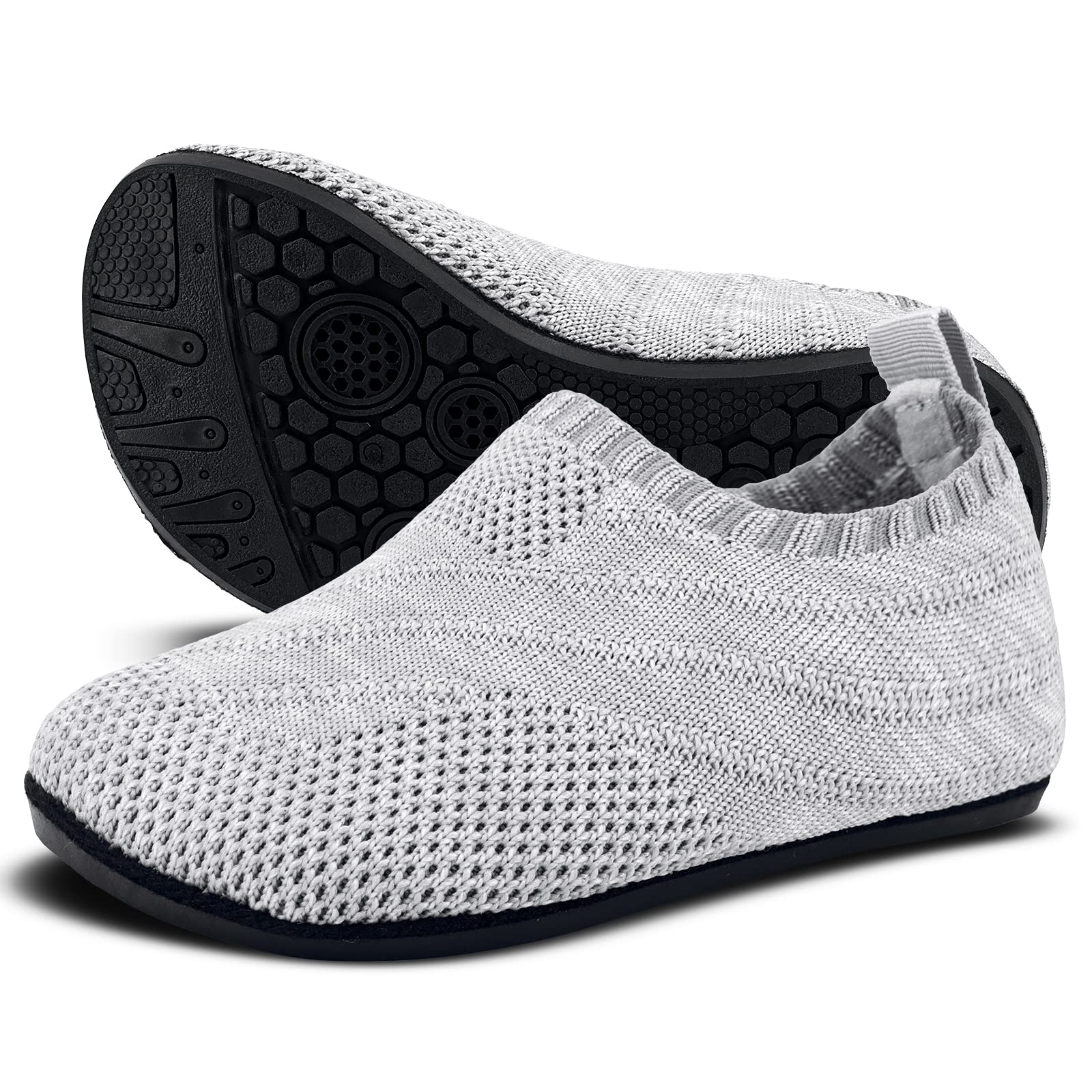 Sosenfer Hausschuhe Kinder Junge und Mädchen | Rutschfeste & atmungsaktive Barfußschuhe | Unisex Turnschläppchen für Kindergarten und Zuhause