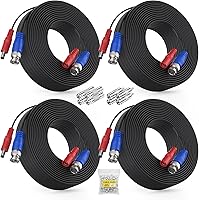 Vista 10 de ANNKE 4 Pack 30M/100ft Cable BNC, Cables de Extensión de Video y Energía para Cámaras de Vigilancia de CCTV, para Sistema de Seguridad DVR, Incluye