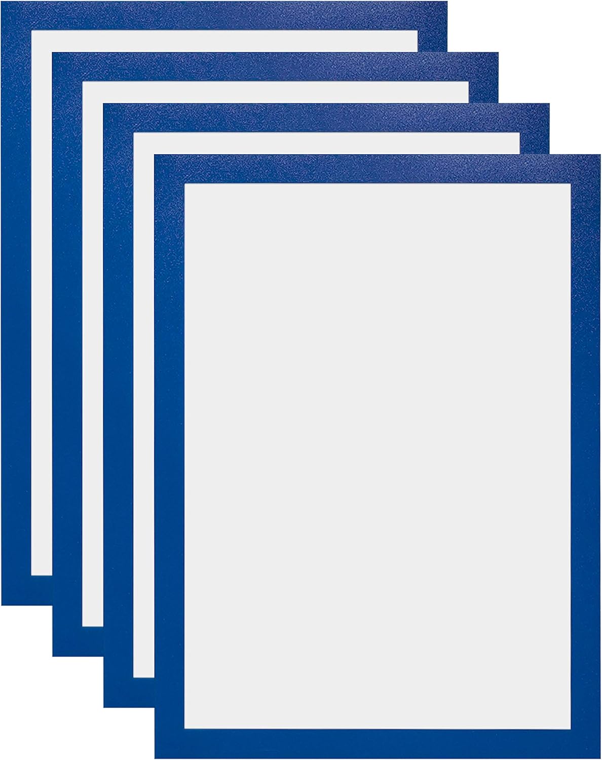 Self-Adhesive A4 Magnetic Document Holder, 8.5 X 11 Sign Holder, 4-Pack (Green)