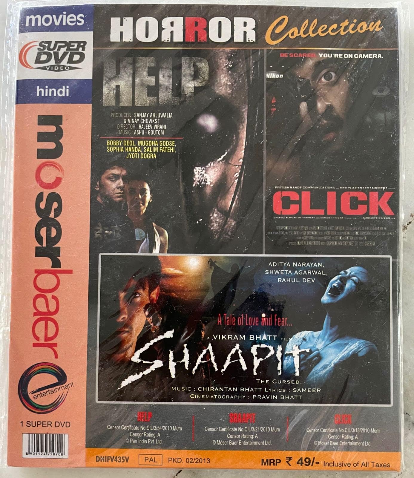 Horror Collection (Help / Click / Shaapit) 3 In 1 Combo DVD