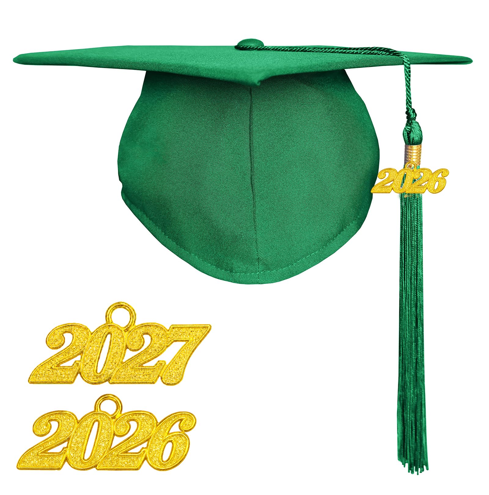 Happy Secret Adult Matte Graduation Cap with 2026 Tassel, Adjustable