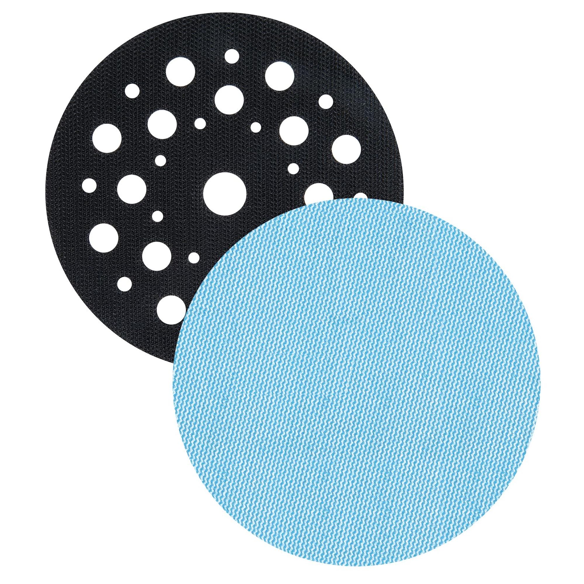 Trend Professional 125 mm Sanding Discs for Random Orbital ROS Sanders, 80/120/180 Grit + Pad Saver, 7 Pack, Mesh Abrasive for Dust-Free Multi-Grit Sanding, AB/125/M7/P