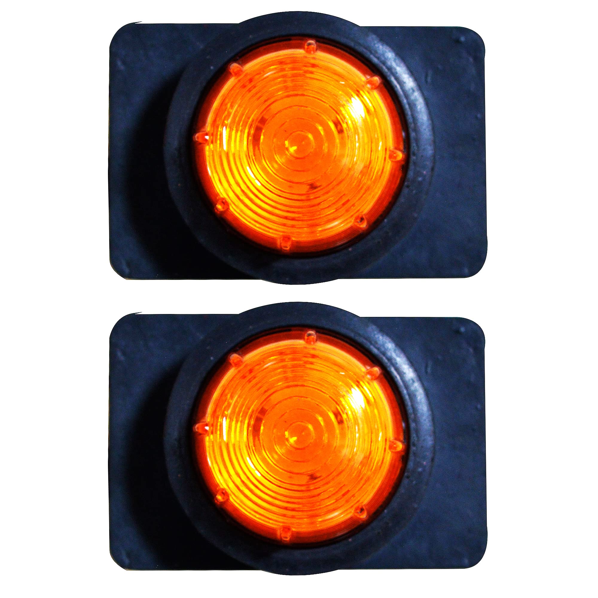 Amber Clearance Lights Front/Rear/Side Marker Light Waterproof Outline Marker Lights Trailer Lamp Beehive Lamp for Trailer Truck Bus Van Pickup RV Universal Vehicles-picture-51