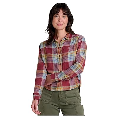 Toad&Co Re Form Flannel Boxy Long Sleeve Shirt Women