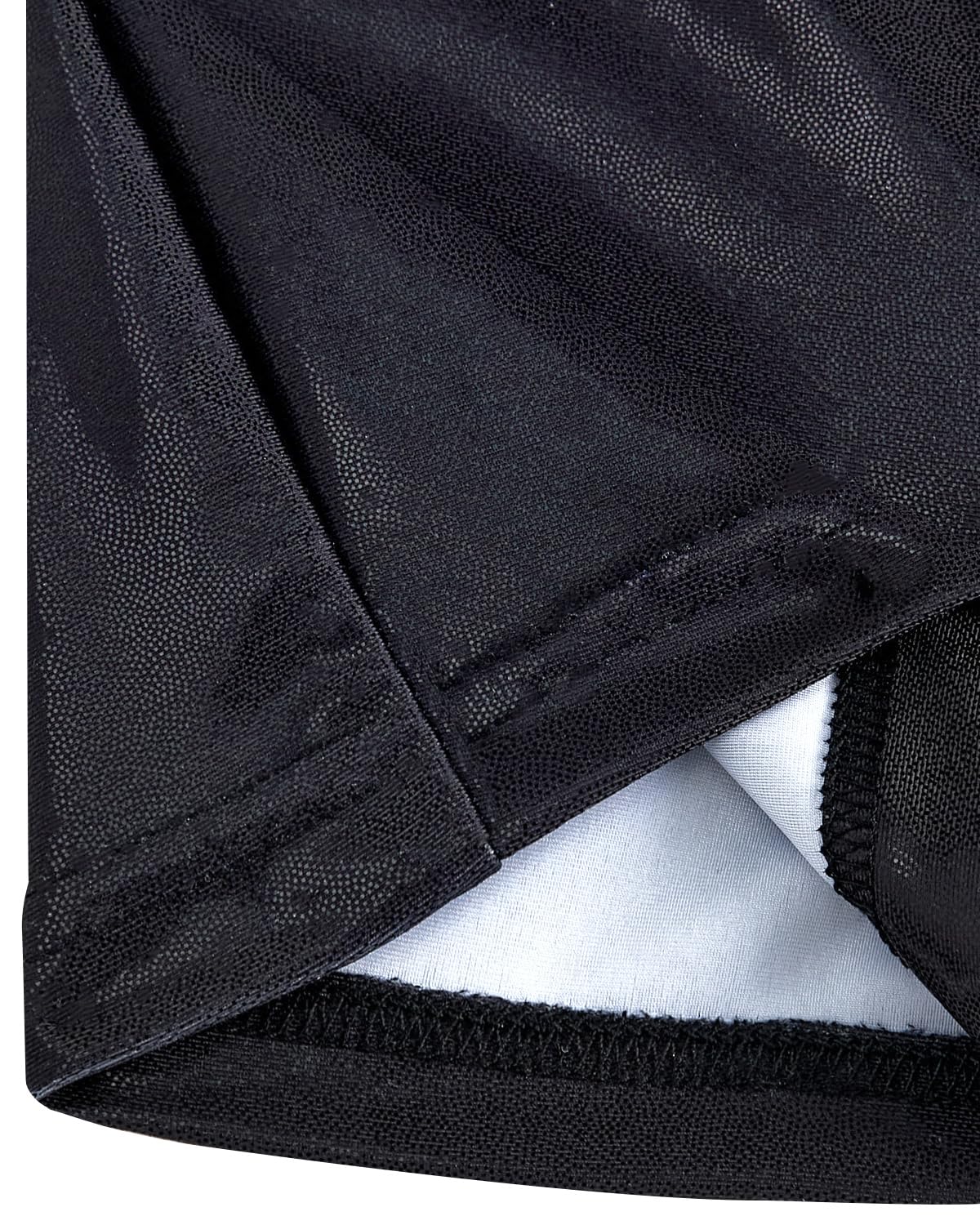 JiAmy Justaucorps de gymnastique pour filles de 3-12 ans avec dos croisé, manches longues et short, tenue de ballet scintillante