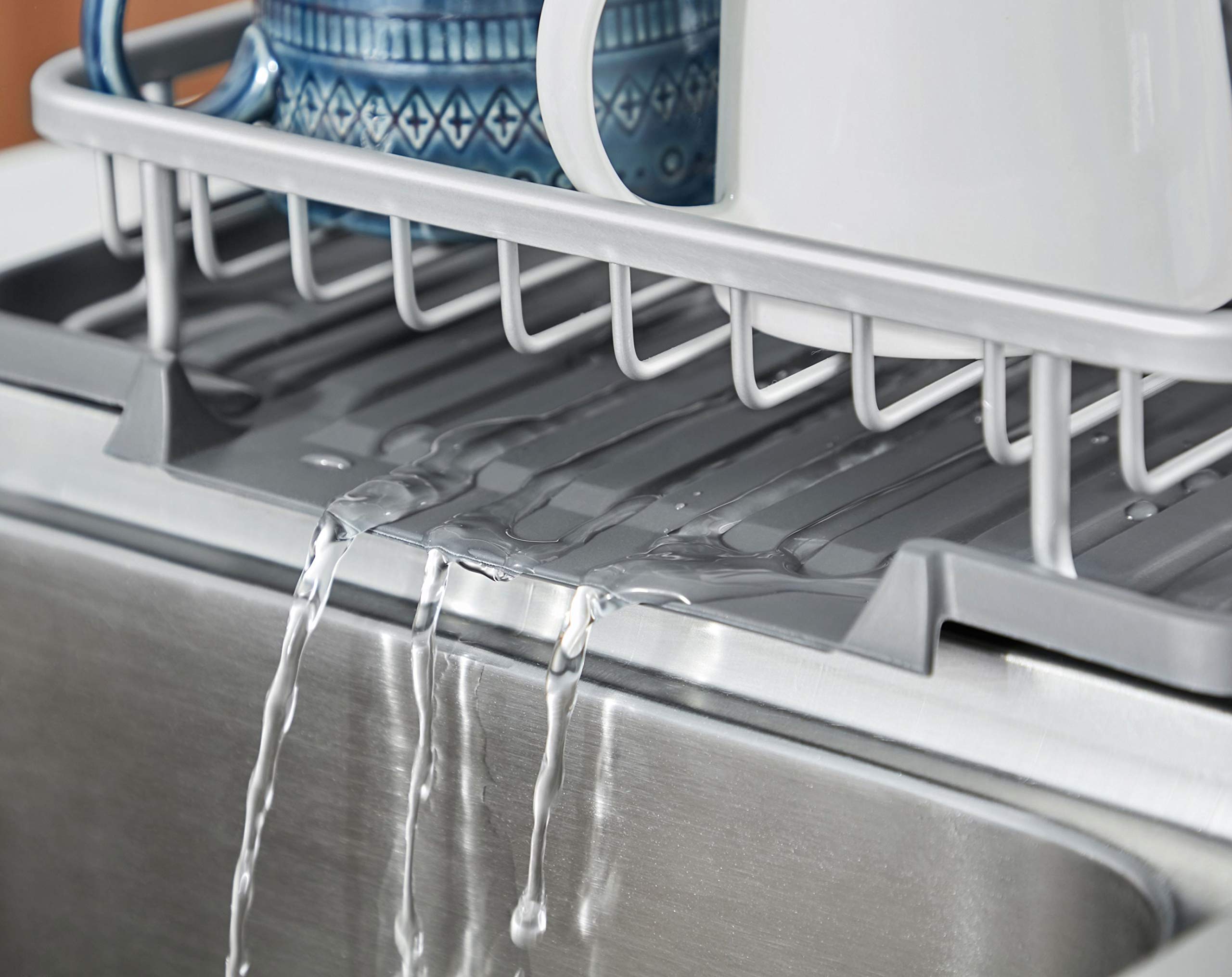 Kingrack Aluminum Dish Dish Drying Rack with Removable