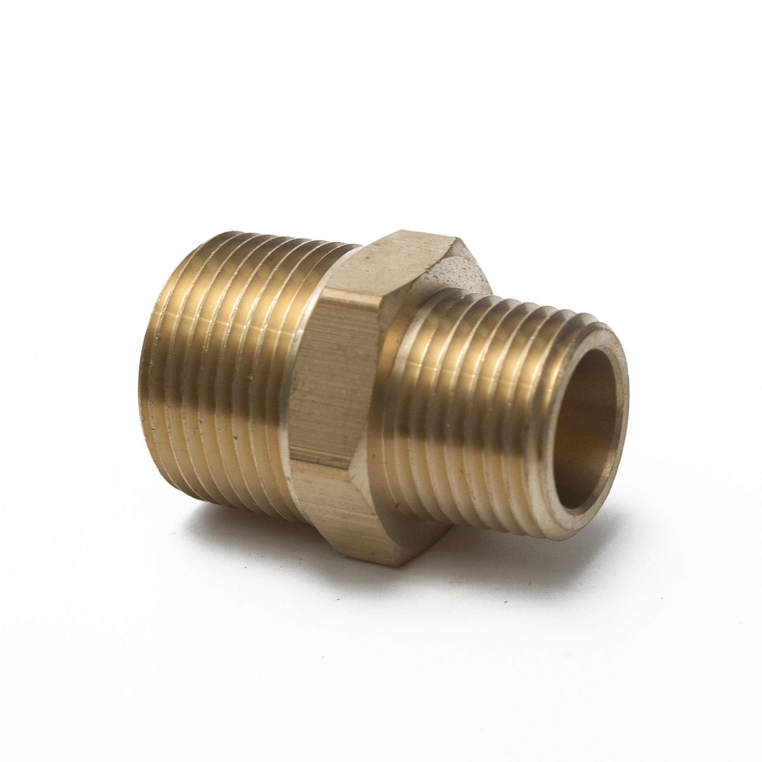 Generic Laiton Tuyau Hex Mamelon Fitting 3/4" NPT Male x 3/8" NPT Male Lot de 5