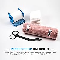 Vista 11 de Tijeras para vendajes de acero inoxidable Utopia Care Lister, 5.5 pulgadas