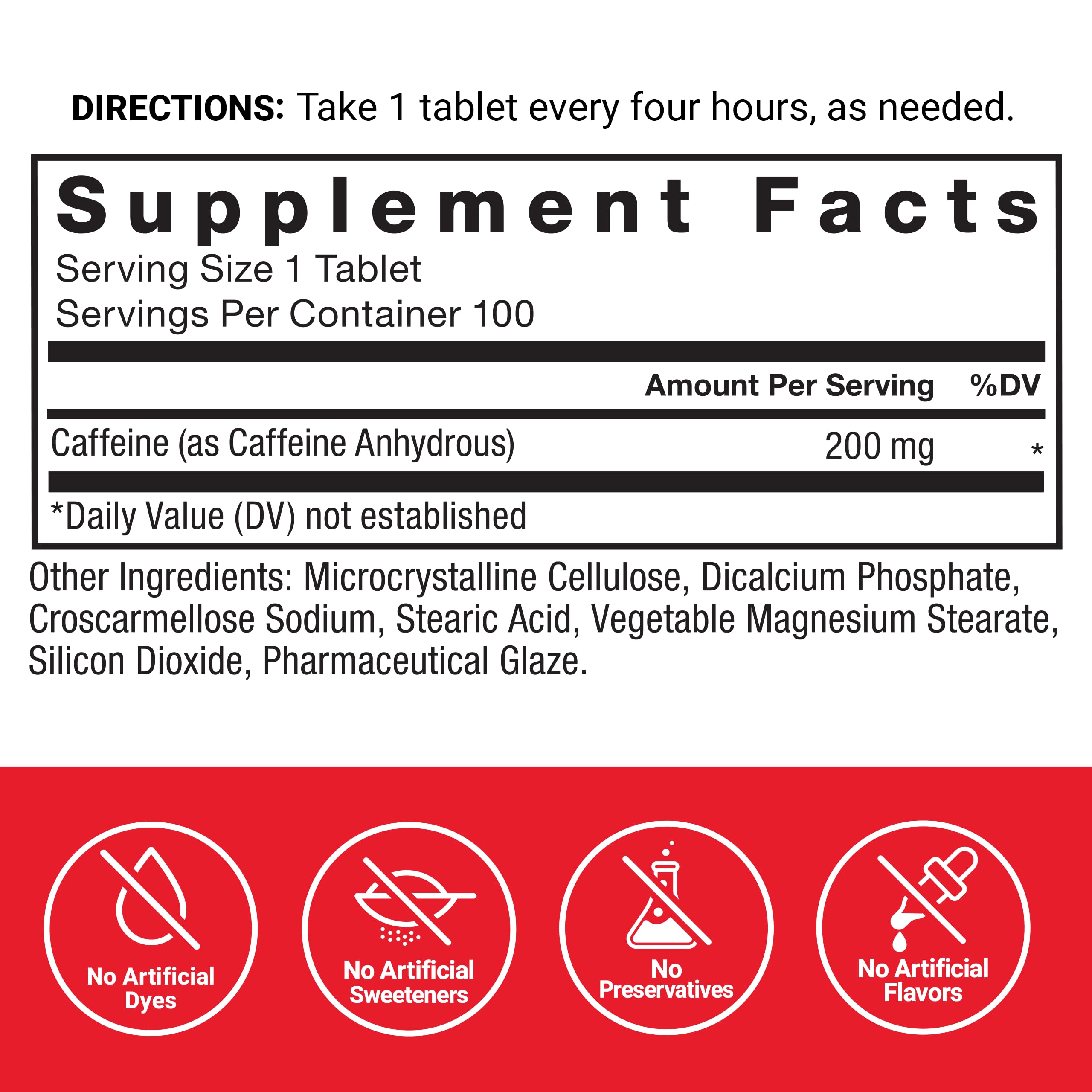 Force Factor Caffeine Pills 200mg, Boost Energy, Focus & Strength — Amazon image 5