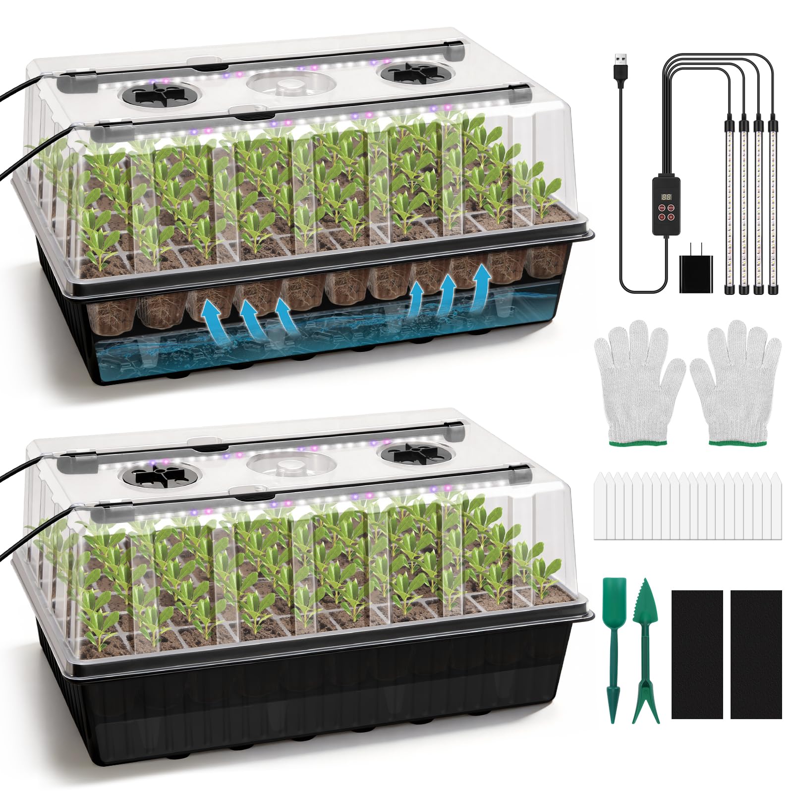 BlumWay 120-Cell Self-Watering Seed Starter Tray