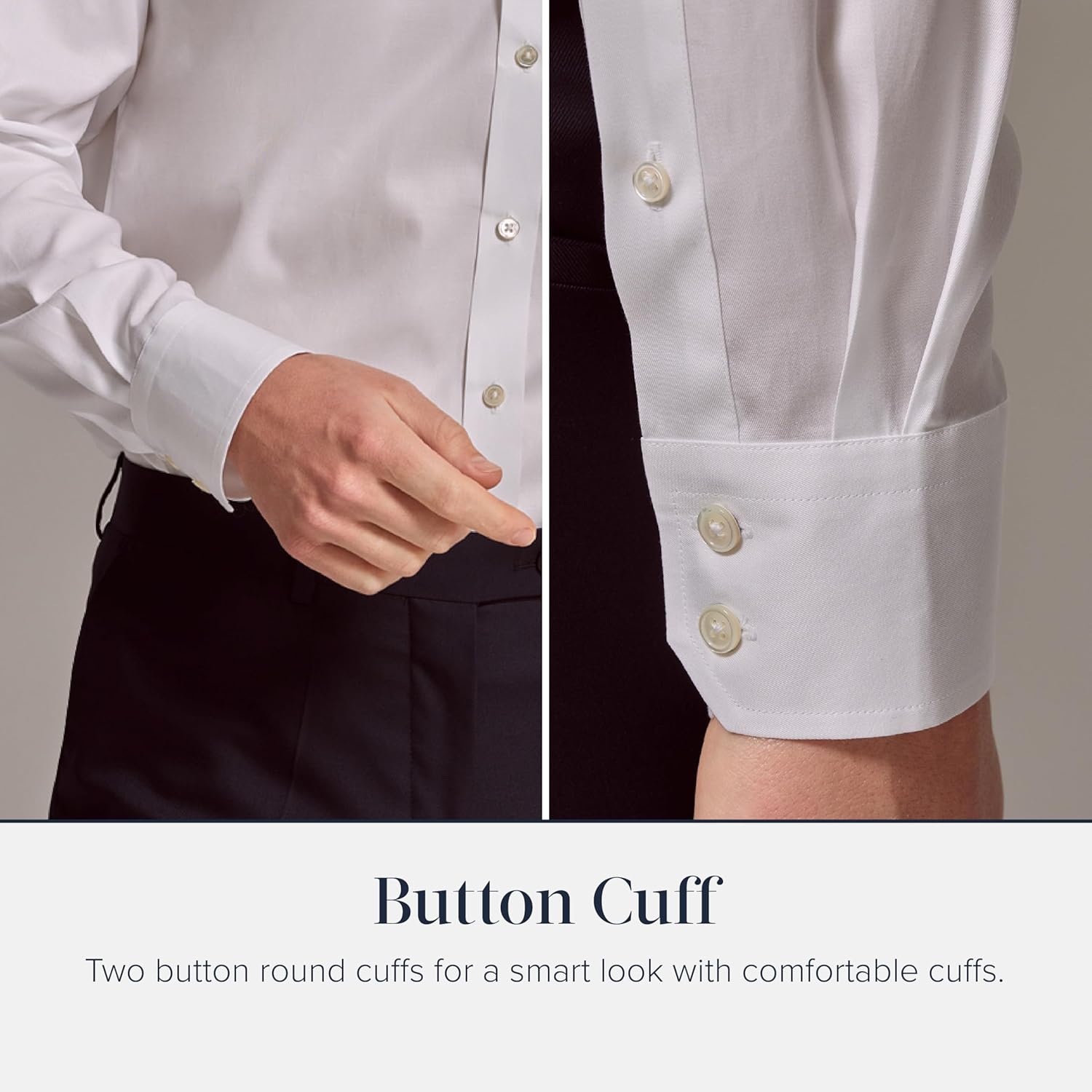 Jermyn Street Collection by Hawes and Curtis - Men’s White Oxford Dress Shirt – 100% Cotton, Classic Fit Oxford Shirt - Image 6