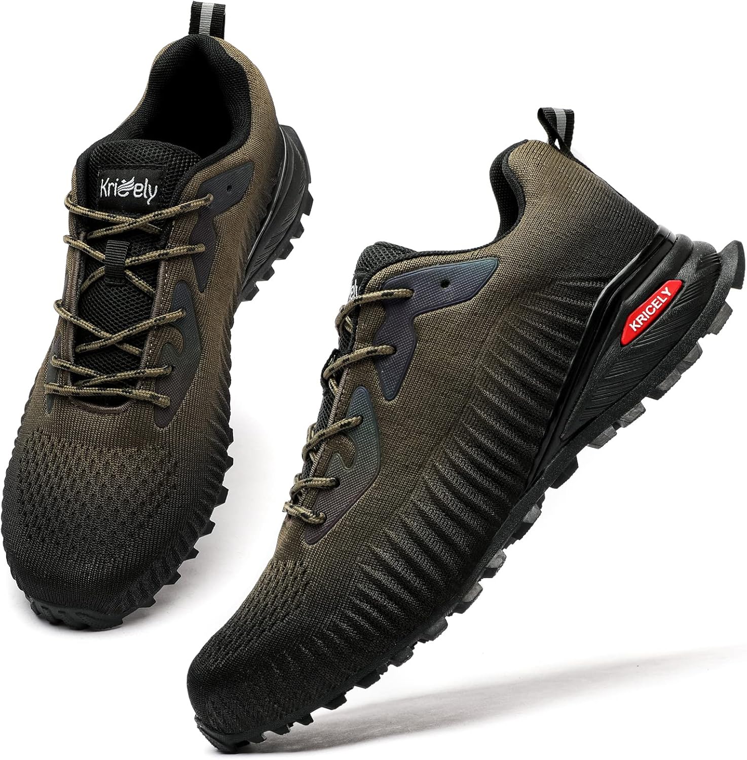 Kricely Men's Trail Running Shoes Fashion Walking Hiking