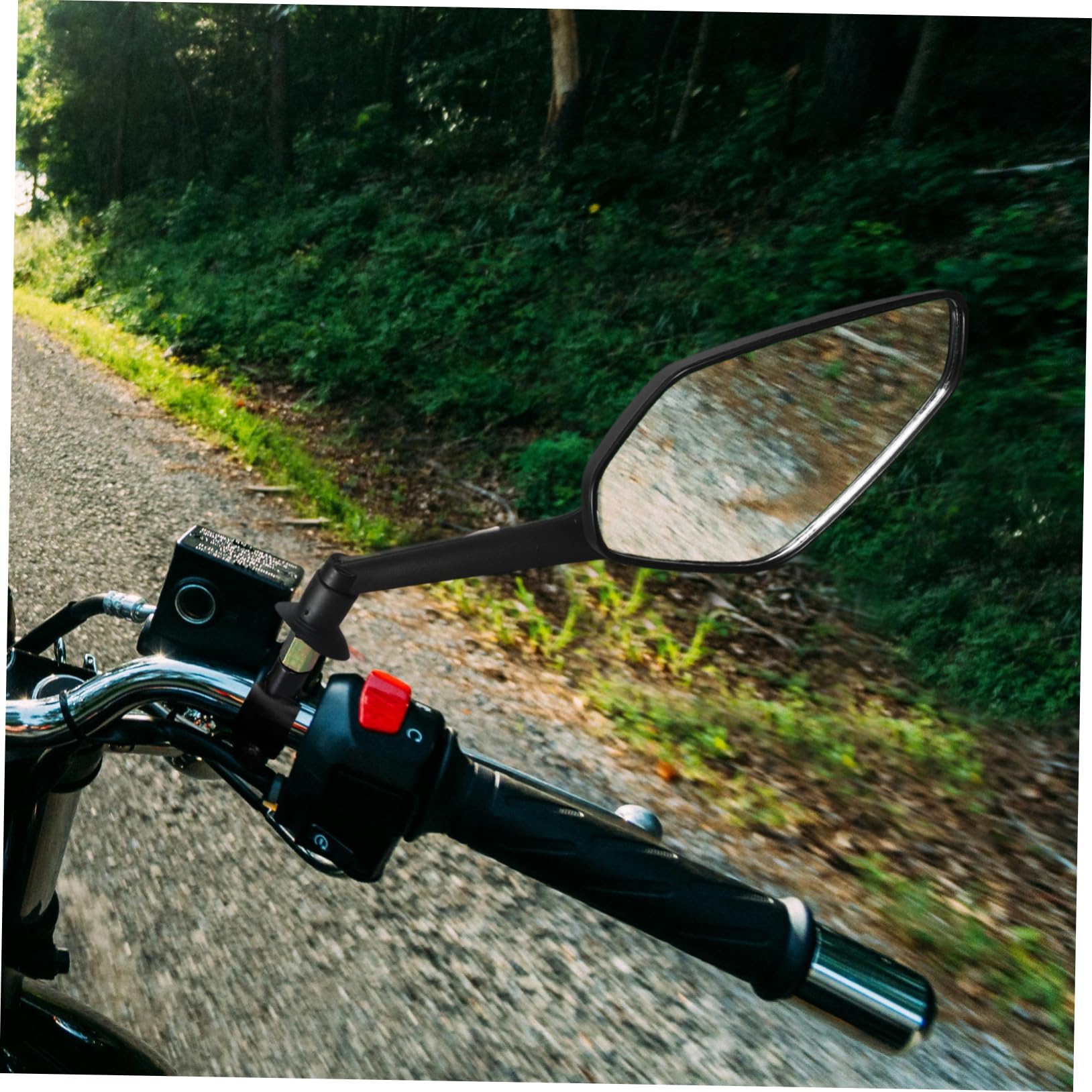 Rétroviseurs de Vélo pour Guidon, Miroir de Sécurité Réglable, 1 Set Noir