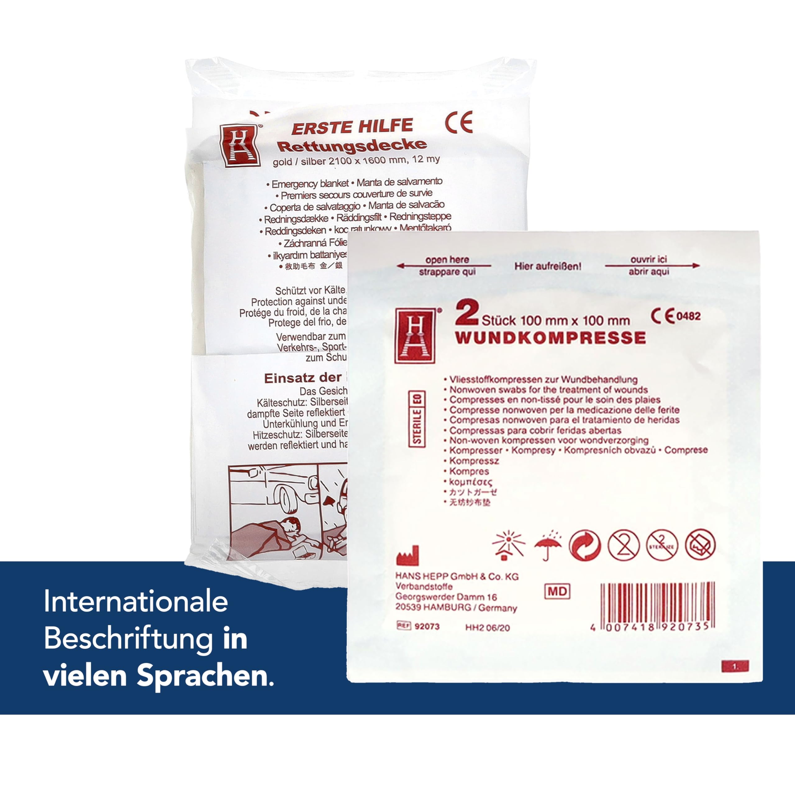First Aid Only Nachfüllset DIN 13169 für Verbandskasten und Erste Hilfe Koffer | 127-teiliges Set gefüllt nach DIN 13169:2021 für Betriebe und Baustellen gemäß ASR | P-91200 00