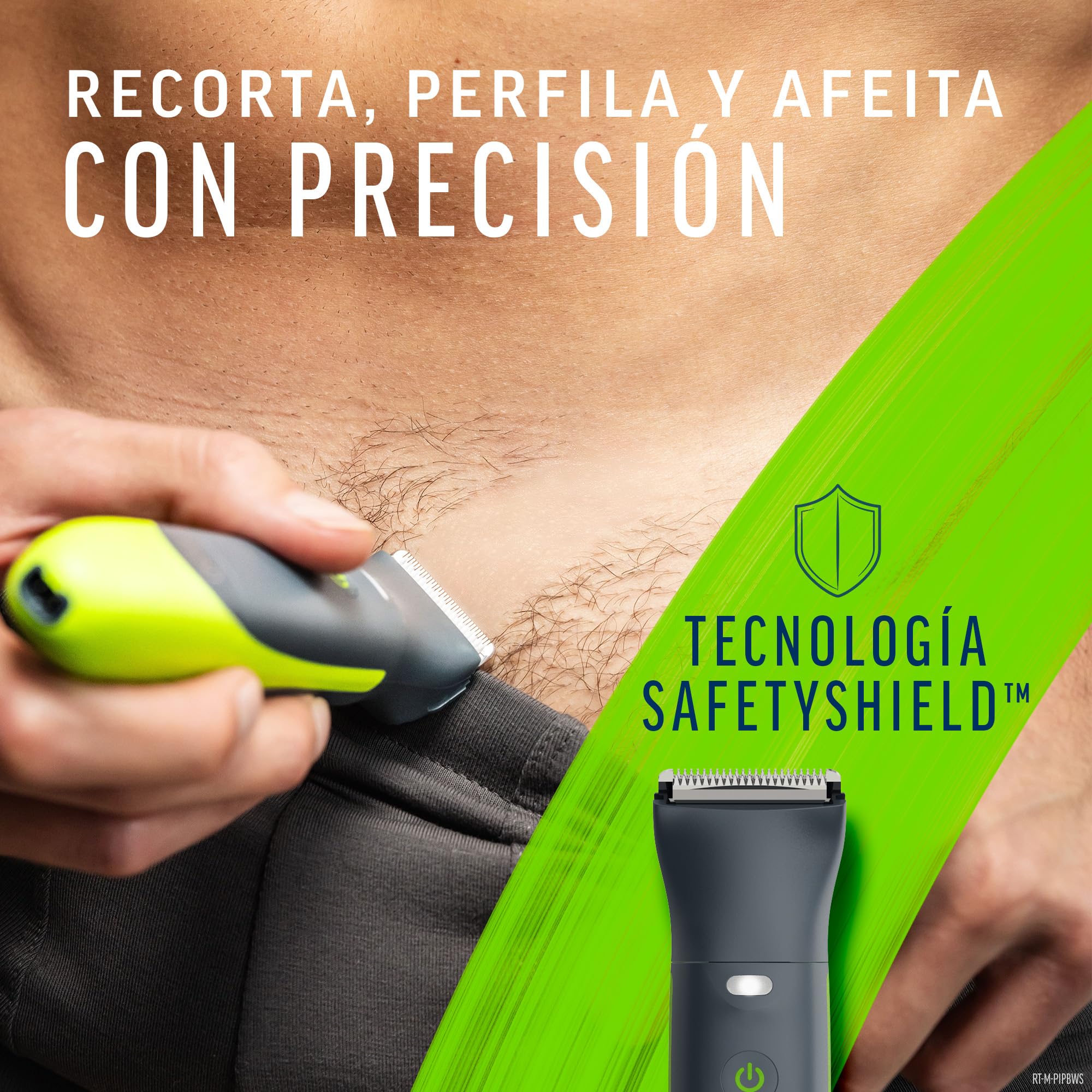 Veet Total Pro, Recortadora para partes íntimas, Maquina de Afeitar Hombre Resistente al agua, con cargador USB, adecuado para el área del ingle, pecho, espalda, brazos, piernas, axilas, cabeza y cara