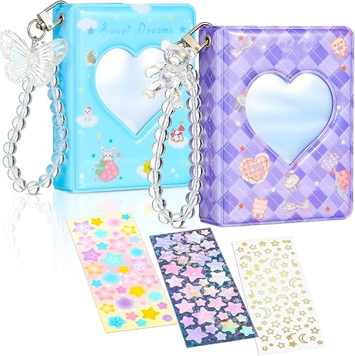 Miniatura 8 de 2 soportes para tarjetas de fotos Kpop de 3 pulgadas, mini álbum de tarjetas de fotos, para coleccionar, libros, carpetas Kpop, 40 bolsillos con