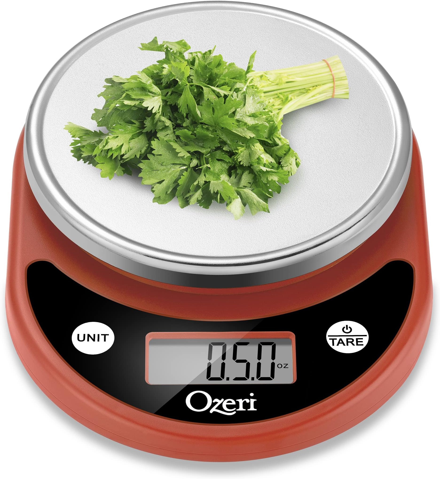 Ozeri Pronto Digital Multifunction Kitchen and Food Scale,Burnt Ochre