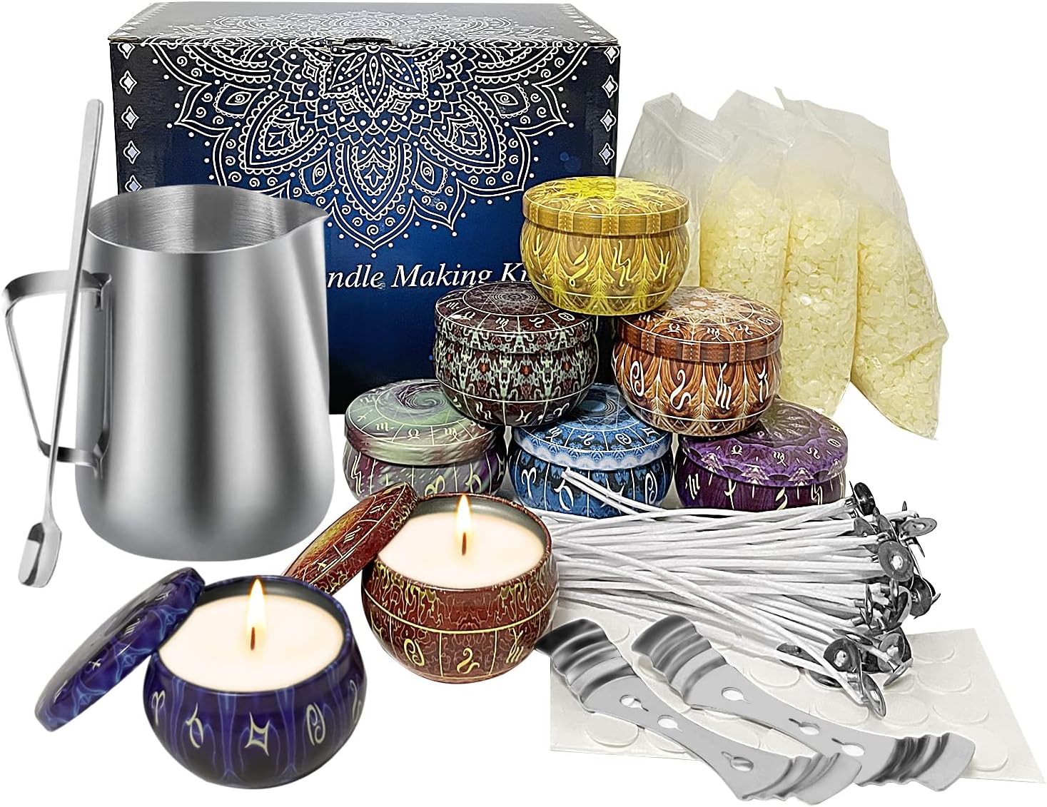 NUFECARG Candle Making Kit, DIY Starter Candles Making Kit for