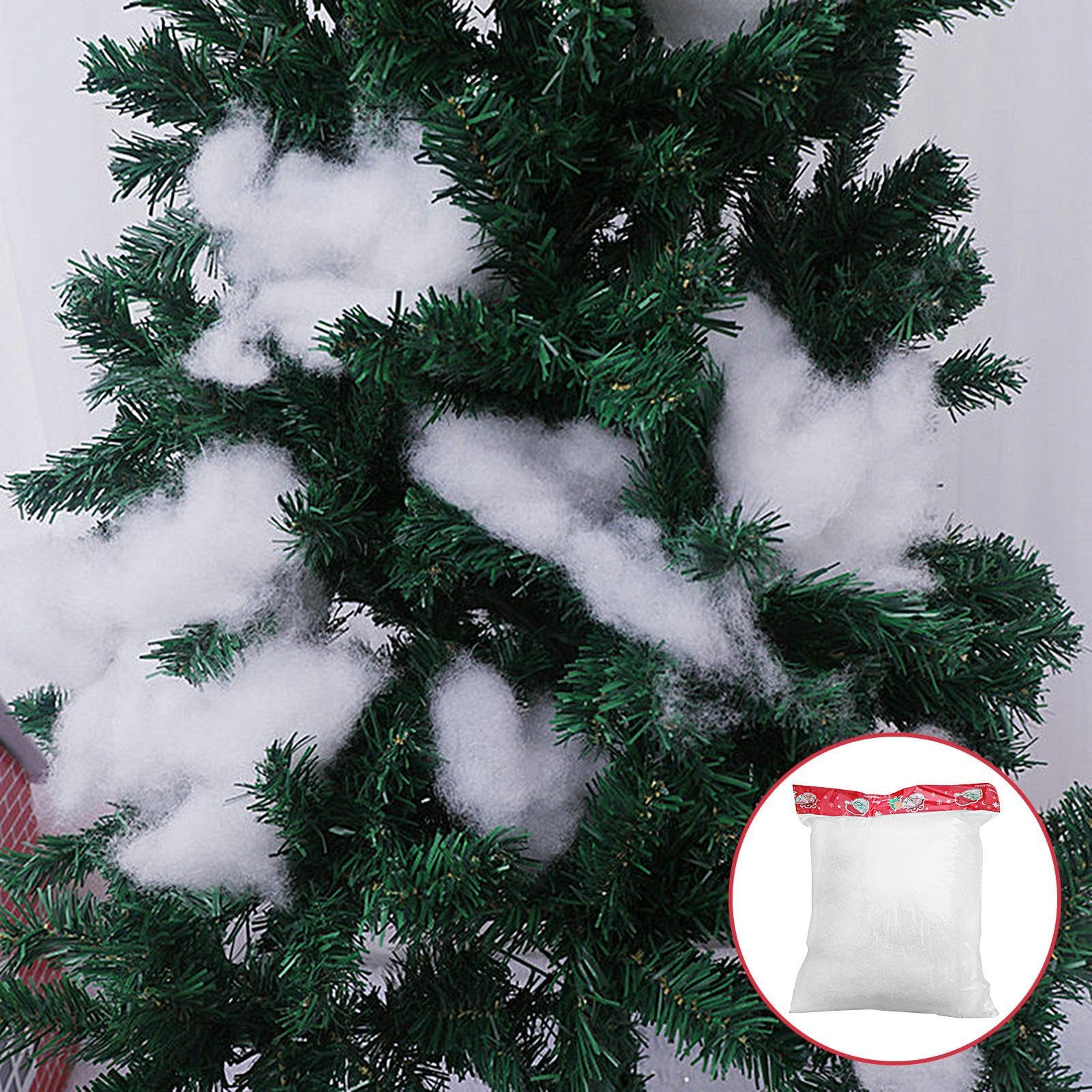 Neige Artificielle En Coton PP Réaliste - Fausse Neige Réutilisable Pour Décoration Noël, Sol, Arbre, Fenêtre Et Jardin