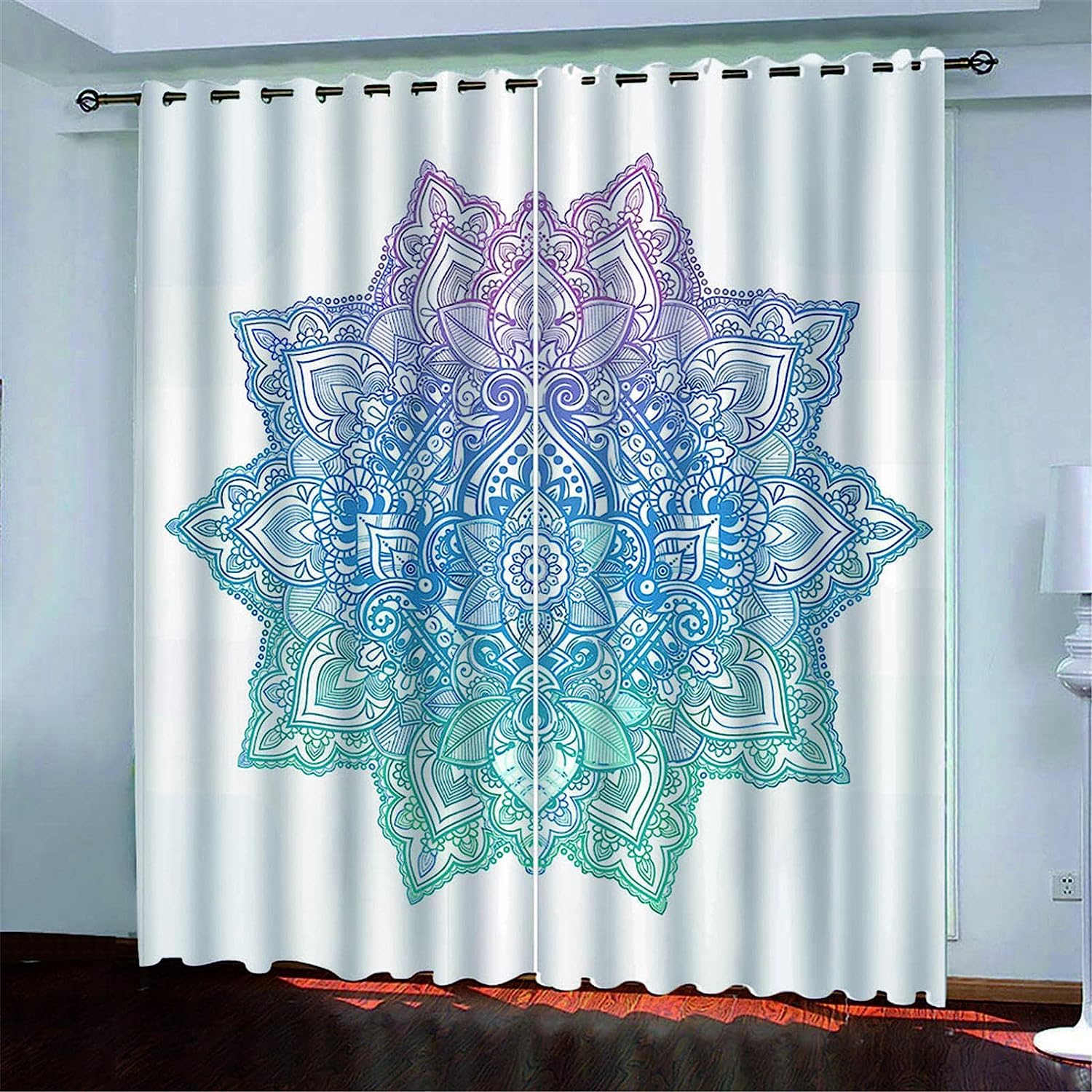 Rideaux occultants thermiques isolants à oeillets bloquant la lumière pour chambre et salon
