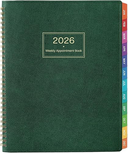 Agenda 2025-2026, libro de citas semanal 2025-2026, julio de 2025 a junio de 2026, 9 x 11 pulgadas, agenda diariapor hora