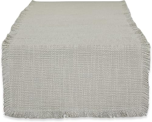 Miniatura 9 de DII Linen Table Collection - Camino de mesa, lavable a máquina, 14.5 x 72 pulgadas, arándano