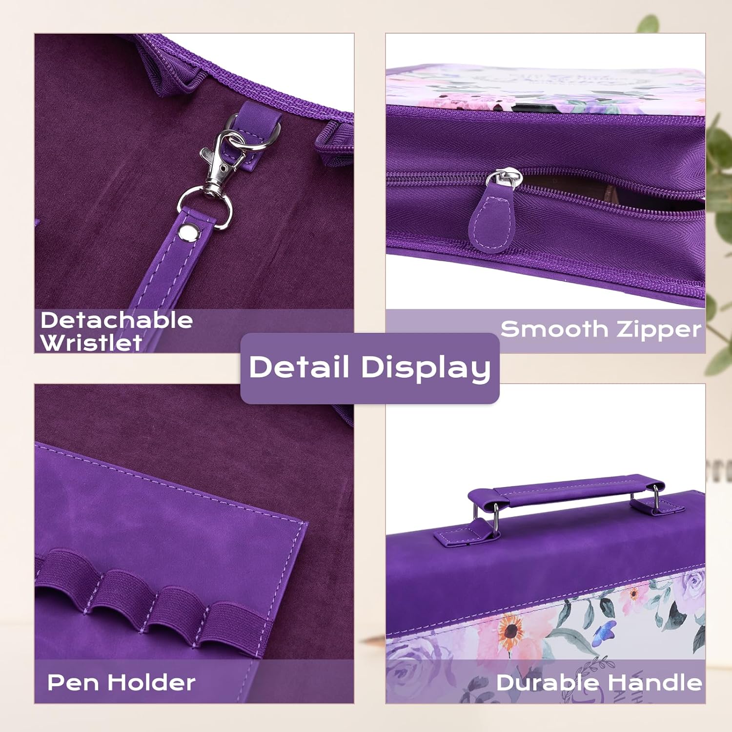 XKDOUS 24 Pcs Bible Cover Case for Women, Bible Journaling Kit, Portable Book Carrying Holder Bag with Bible Study Supplies, Church Bag Christian Gifts for Women - Image 5