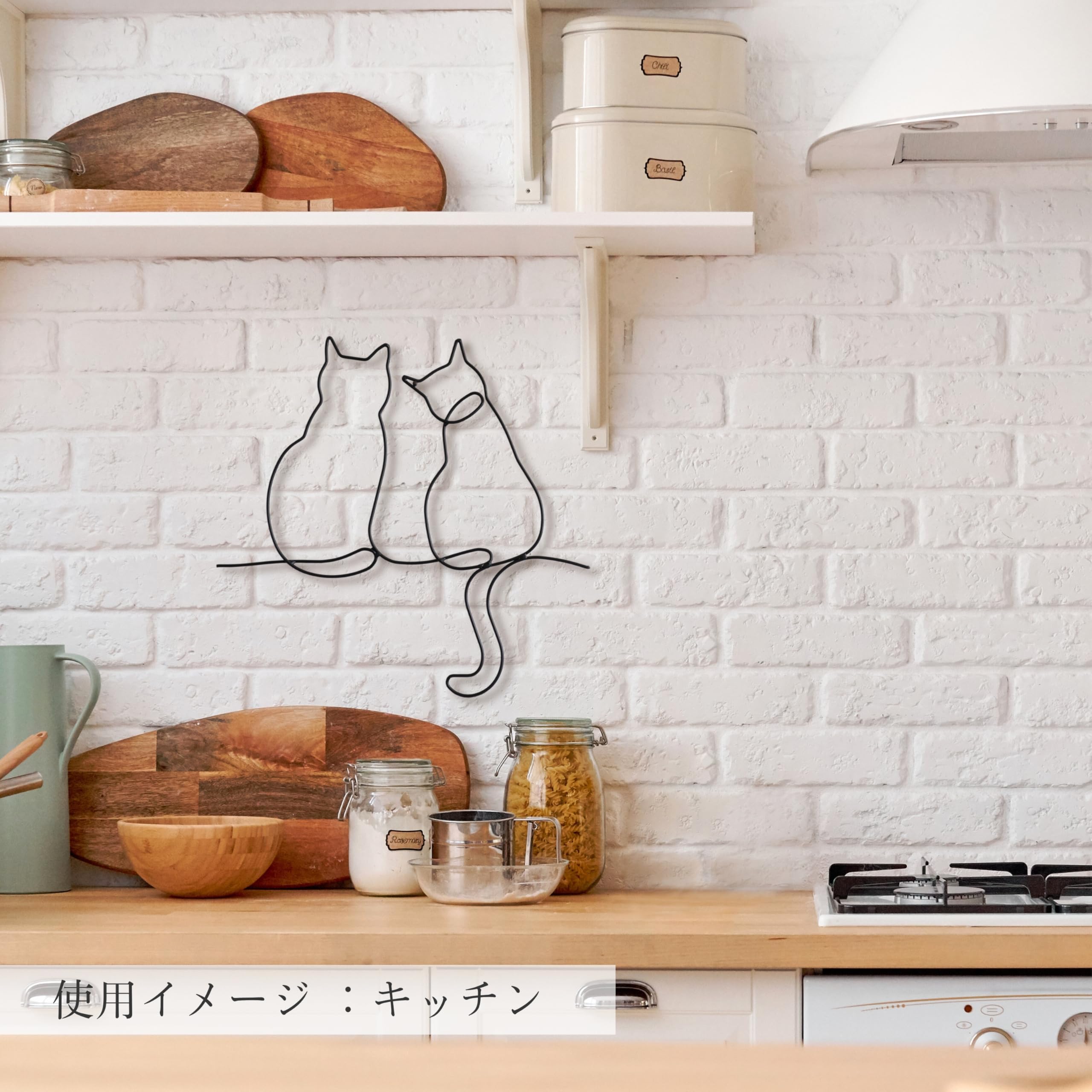 Amazon.co.jp: かわ畑貿易 壁飾り 壁掛け 猫 ウォールアート ねこ