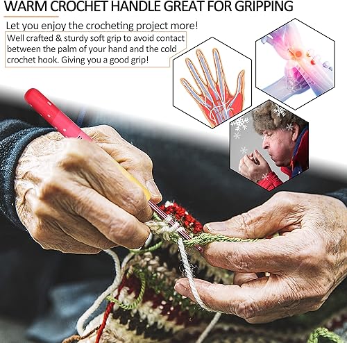 Miniatura 2 de Coopay Juego de ganchos de ganchillo cálidos 2G para mujeres, niñas, mamá, adolescentes, lindas agujas de ganchillo para arte de ganchillo de