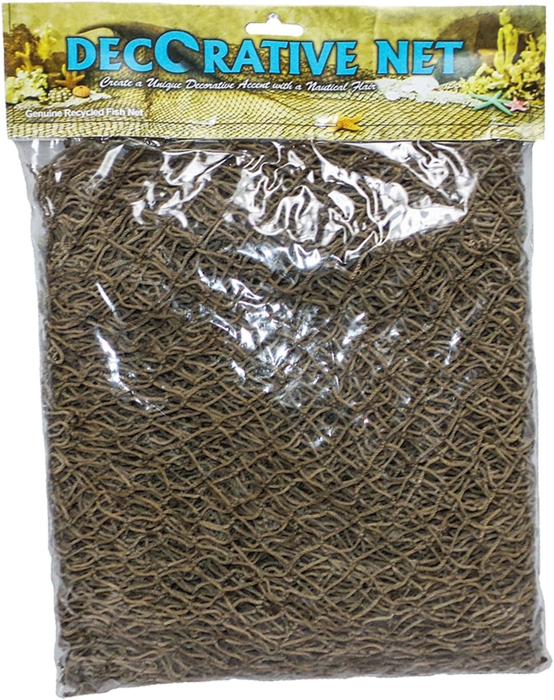 Real Genuine Used Fishing Net - 5' x 7' - Nautical Fish Netting