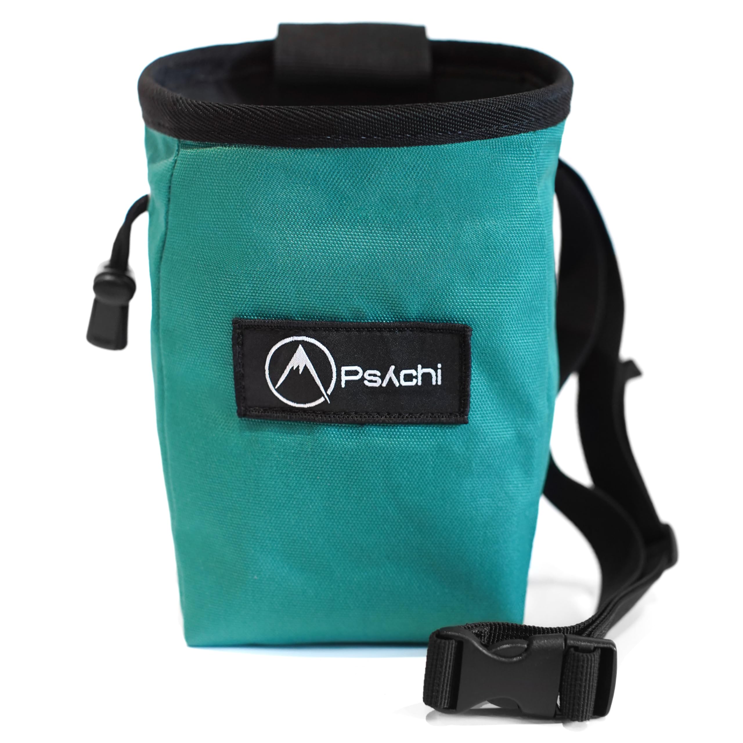 Psychi OG Waist Chalk Bag Starter Pack Bundle for Rock Climbing Bouldering Gym (Turquoise) - Image 3