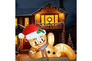 OurWarm 10FT Giant Gingerbread Man Christmas Inflatable