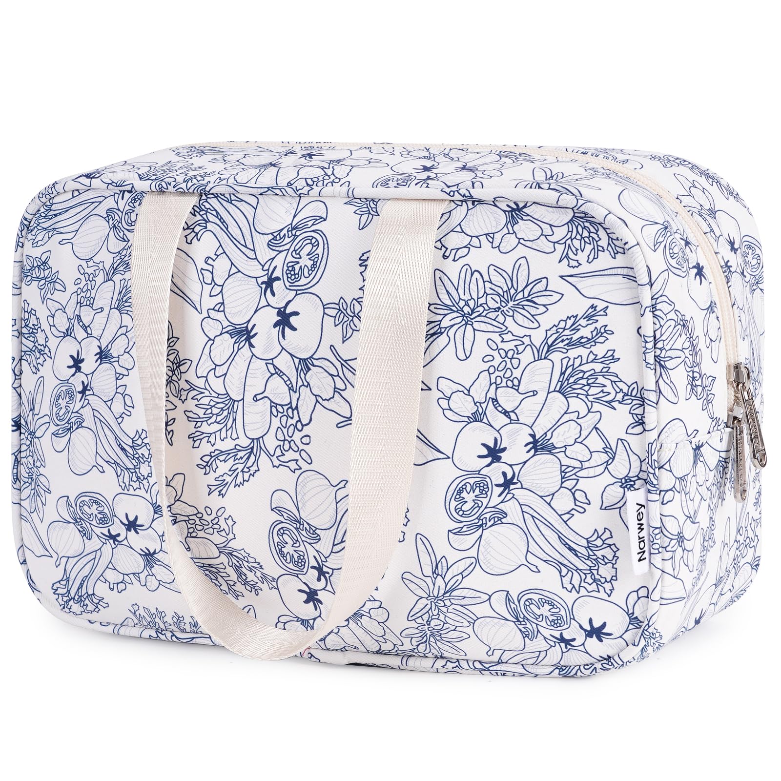 Narwey Toiletry Bag, Large Toiletry Bags for Women, Full Size Wash Bag Women, Large Makeup Bag with Handles, Portable Toiletries Bag for Travel, Make up Cosmetic Organizer for Essentials — view 15