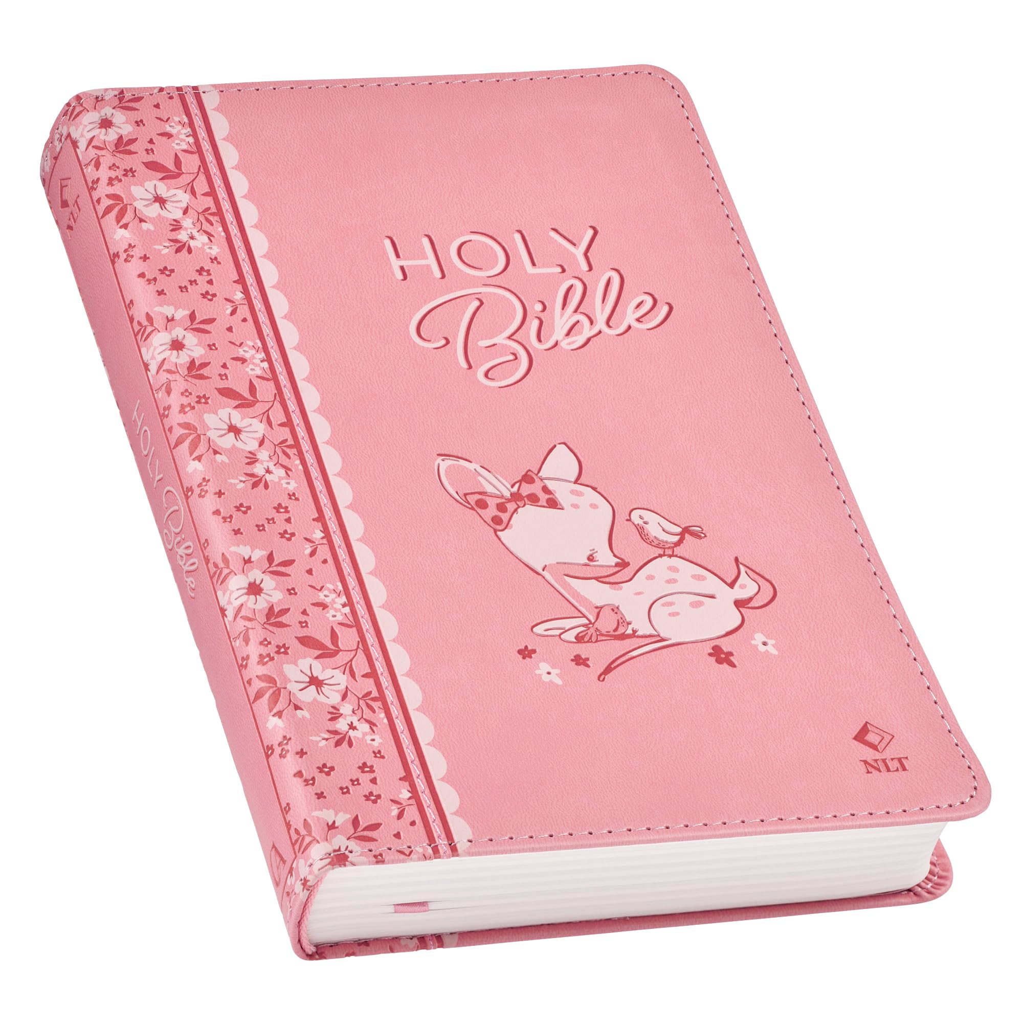 NLT Keepsake Holy Bible for Baby Girls Baptism Easter, New Living Translation, Pink (NLT Baby Keepsake Editions)