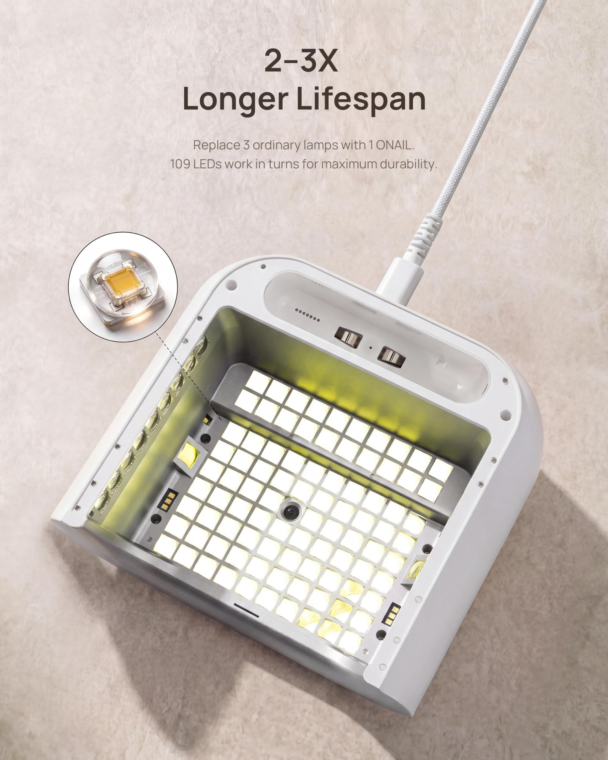 Amazon.com : AI UV LED Nail Lamp for Gel Nails - ONAIL