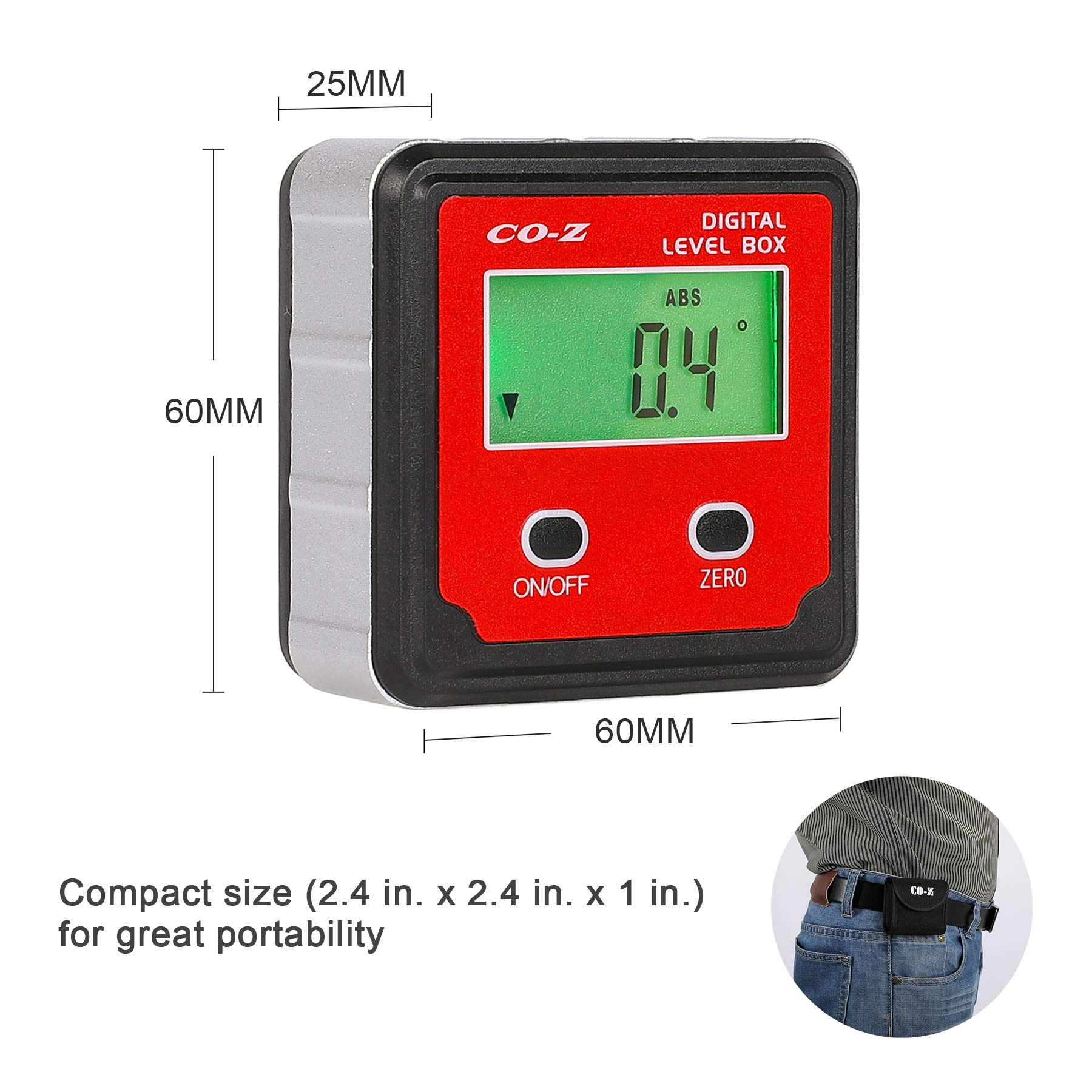 COZ Digital Level and Angle Finder, Angle Gauge and Protractor