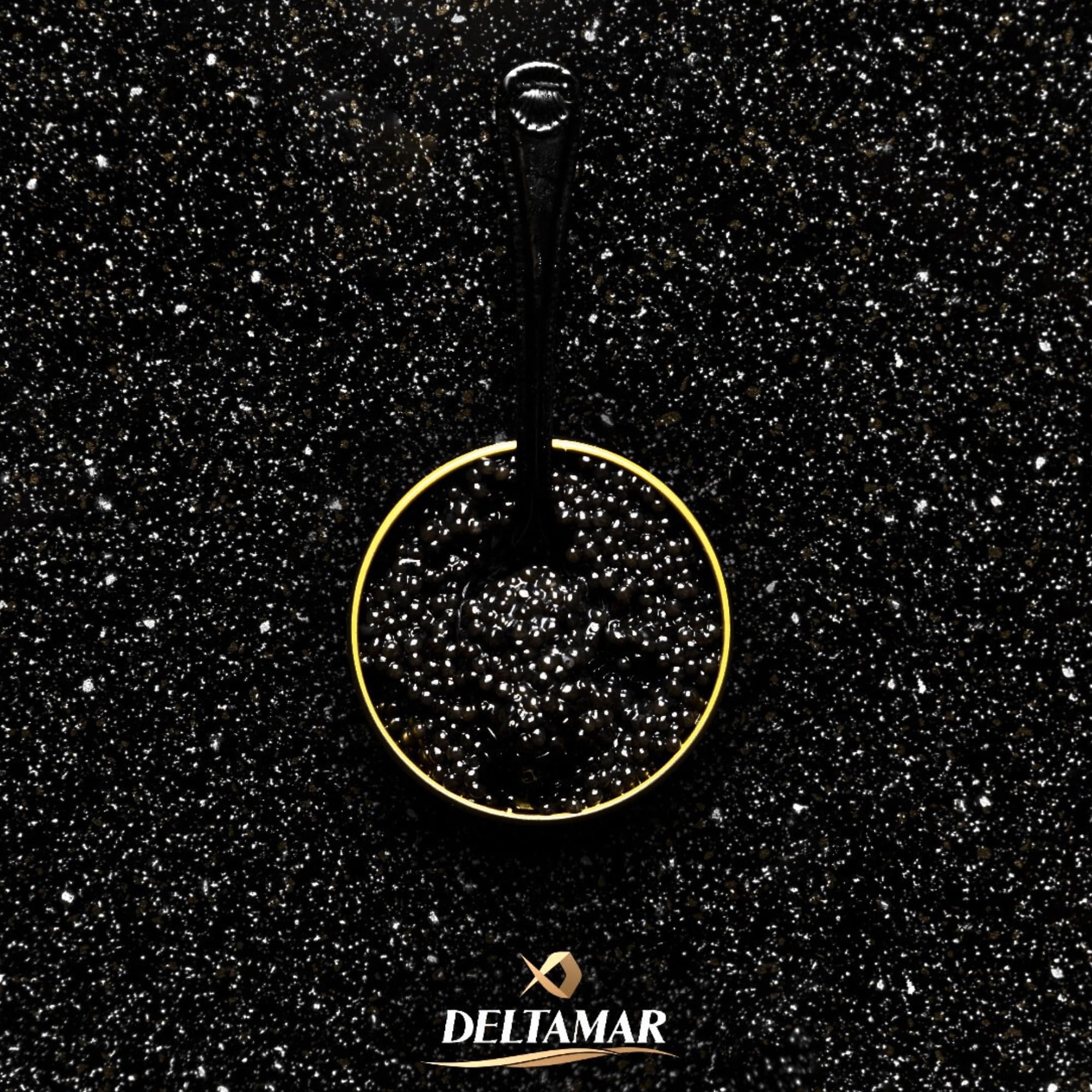 Imperial Caviar - Black Beluga Sturgeon Huso Huso Orginial Beluga Imperial Finest Caviar - Premium Quality Siberian Caviar - Authentic Deltamar CITES Certified (30 gm)