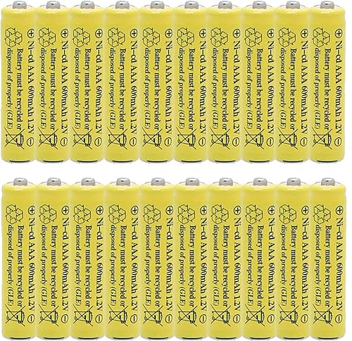 BAOBIAN Ni-Cd AAA - Baterías recargables de 12 V 600 mAh triple A para luces solares al aire libre lámpara solar luz de jardín controles remotos