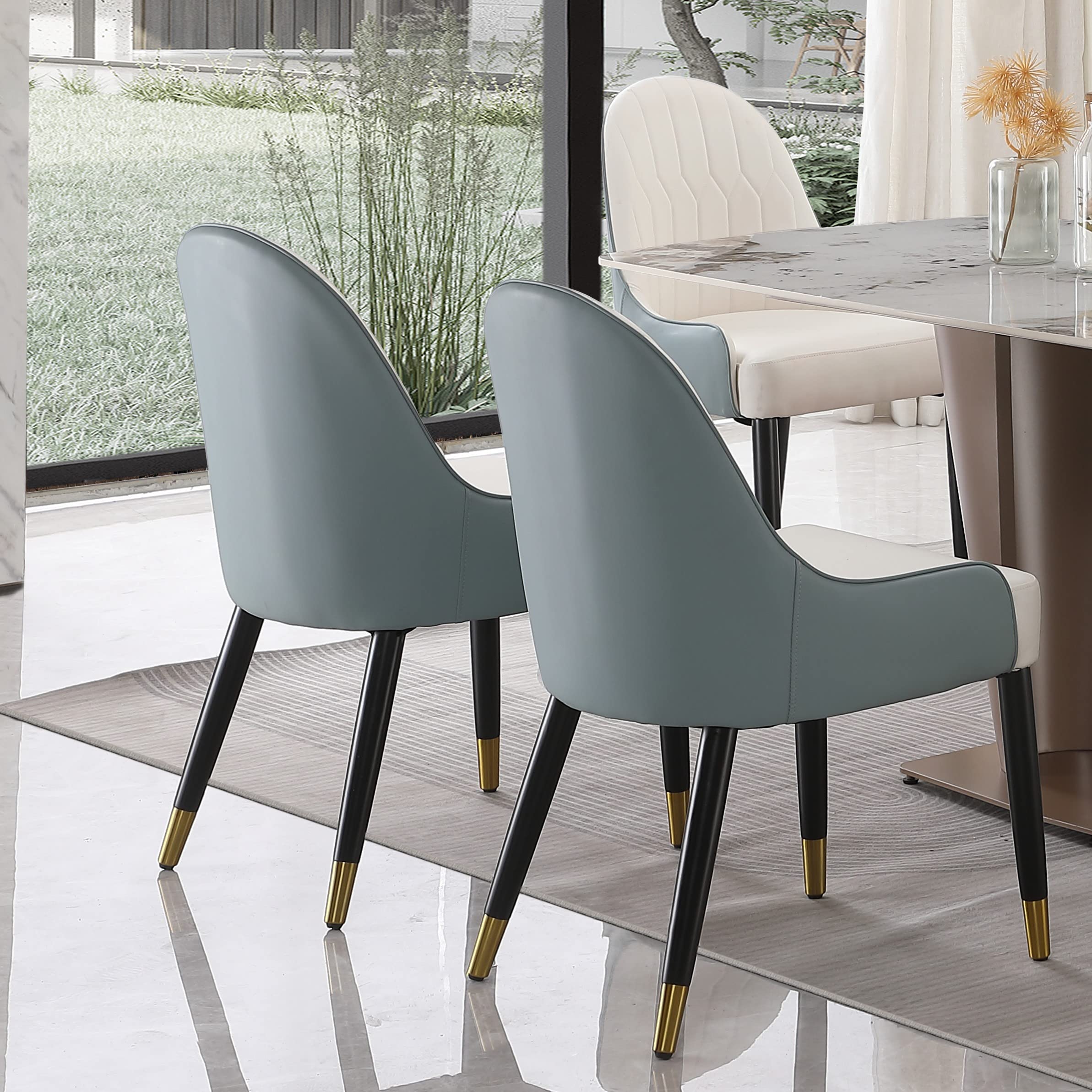 Amazon.com: Dining Chairs Set of 2 - Mid Century Modern Faux