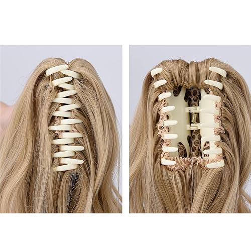 Miniatura 290 de Brown ponytail extension,16" claw clip hair extensions ponytail short curly hair ponytail Extension Natural Looking Synthetic Hairpiece for Women