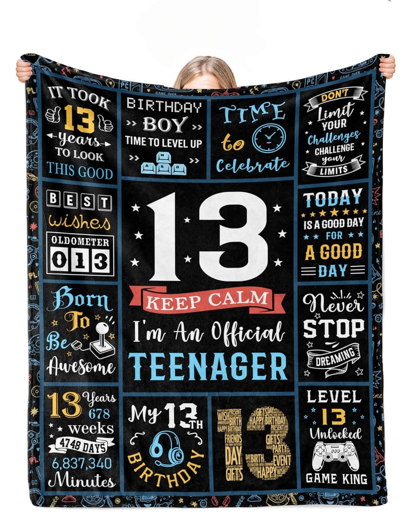 Cadeaux d'anniversaire pour garçon de 13 ans : plaid déco ado