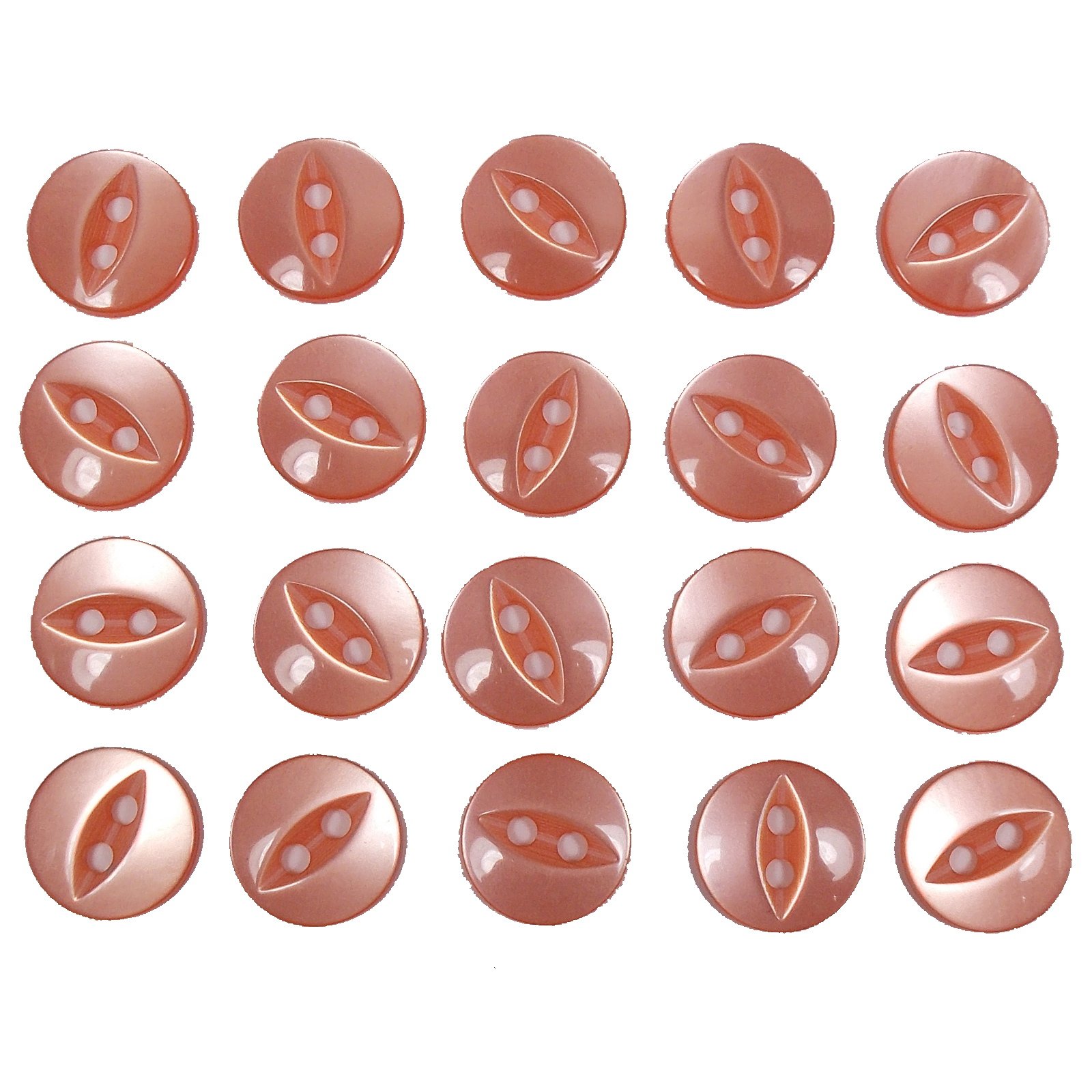 Fisheye Basic Buttons 11mm (Orange, 20)