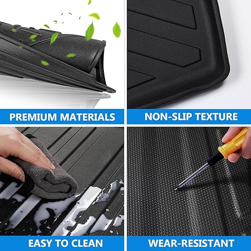 Miniatura 4 de Alfombrillas para Porsche Cayenne 2019-2024, todos los modelos, alfombrillas para todo tipo de clima, revestimiento de suelo de TPE de ajuste